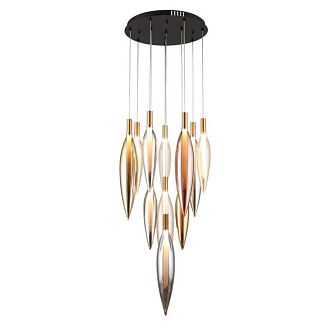 Каскадная люстра 50*100-250 см 47W, 3000K, Aployt Emilin APL.854.06.47, черный