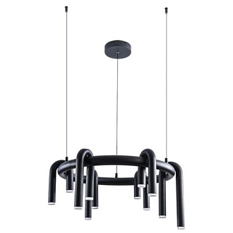 Подвесной светильник 60*185 см, LED, 30W, 3000К, Arte Lamp Warhol A3258LM-30BK черный