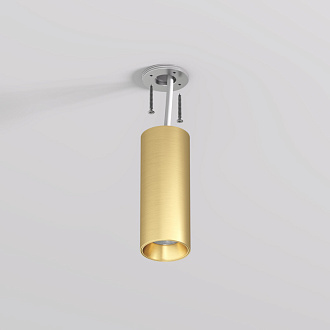 Накладной светильник 4,5*11,5 см, 7W, 3000К, Denkirs SHINE TUBE DK2615-SB латунный