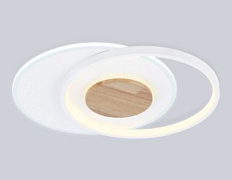 Светильник светодиодный потолочный 46*36,5*4,5- см, **W, 3000-6000K, Ambrella Light Comfort FL4788, белый, дерево
