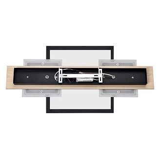 Бра 50*15*-18 см, 4*GU10+LED*10W, 4000K, Lumion PINE 8025/20WL, черный, дерево