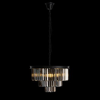 Подвесная люстра Loft IT Prism 10018/500C, диаметр 50 см, черный