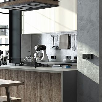 W5020035 Выключатель двухклавишный Gallant, черныйхром Werkel, 4690389164163