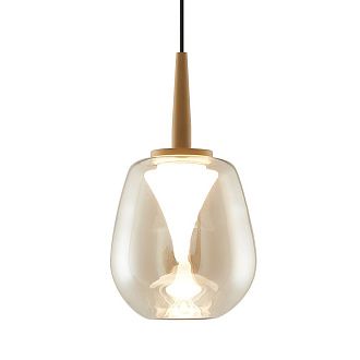 Подвесной светильник 12*212,5 см, 1*LED*5W, 3000K, Mantra Andromeda MAN8931+8944, золотой