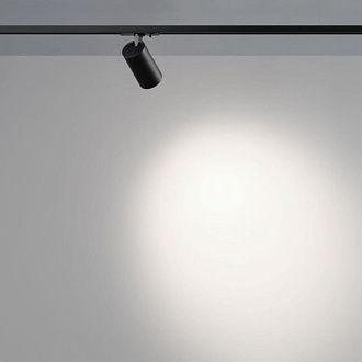 Трековый однофазный двухжильный светильник 5.5 см, 15W, 4000K, Novotech Port Selene 359911, черный