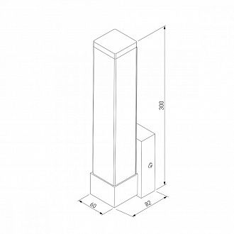 Настенный светодиодный светильник Jimy LED MRL LED 1110 черный Elektrostandard