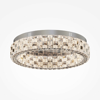 Накладной светильник 50*50*12 см LED, 24W, 3000К, Maytoni CASTELLO  MOD335CL-L24CH3K хром