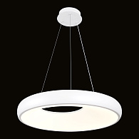 Подвесной светильник 50*35-160 см, 1*LED, 60W, 3000K, Lussole Crook LSP-7363, белый