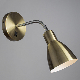 Бра Arte lamp Dorm A1408AP-1AB хром, античная бронза