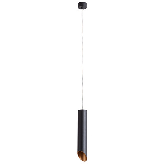 Подвесной светильник Arte Lamp Pilon-Gold A1536SP-1BK черный, диаметр 5.6 см