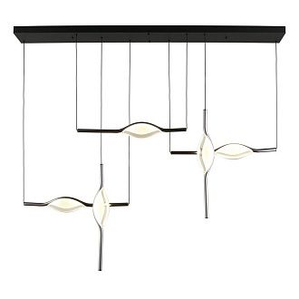 Подвесная люстра 147 см, 45W, 4000K, Aployt Krysia APL.060.03.45, черный