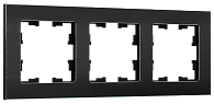 BRITE Рамка 3 поста РУ-3-1-БрЧ металл черный