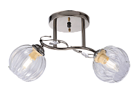 Люстра L450 x W180 x 240, мм, 2*40W (80W), PEARL BLACK (ЖЕМЧУЖНО-ЧЕРНЫЙ) Rilon 06382/2 PEARL BLACK