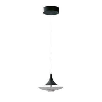 Подвес 15*150 см, 1*LED, 6W, 4000K, Favourite Wilet 4656-1P, чернный матовый