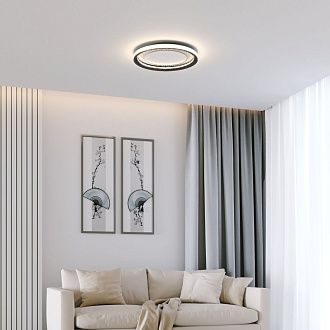 Светильник 61*61*7,5 см, LED*40W, 4000K, Eurosvet Parafe 40023/1 LED, серый, a069304