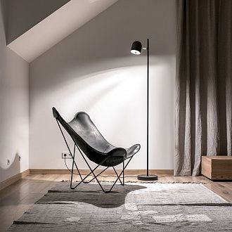 Торшер 22*28-147 см, LED*9W, 2700K, Freya Unique FR5279FL-L7B, Черный