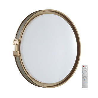 Светильник *50,5*8 см, LED 1*70W, 3000-6000 К, Sonex Favemo Grey 7654/EL, белый/серый/золотой
