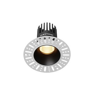 Встраиваемый светильник DL119-10W-2.7K-TRS-B **-8,2 см, *LED*10W, K, Maytoni technical Dip DL119-10W-2.7K-TRS-B, Черный, вр 5,8 см