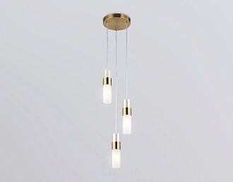 Подвесной светильник **42,5-120 см, 3*E14*40W, K, Ambrella Light High Light LH55112, латунь