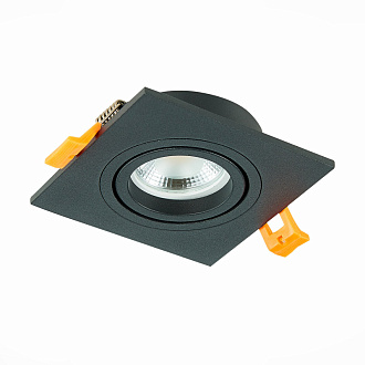 Встраиваемый светильник 9/8 см, GU10, IP20 ST LUCE ST251.408.01 Черный, вр 8 см