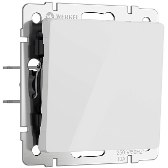 W1110041 Выключатель одноклавишный, белый акрил Werkel, 4690389197239