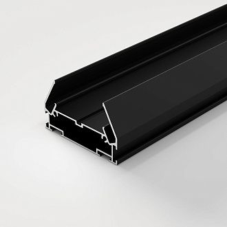 Алюминиевый профиль  2м Elektrostandard Basic System 85234/00 для монтажа в натяжной потолок однофазного шинопровода, черный 