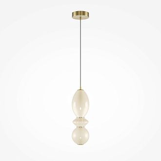Подвесной светильник 12*54-344 см, *LED*12W, 3000K, Maytoni Brosche MOD362PL-L10BG3K, Латунь