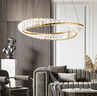 Светильник подвесной светодиодный ElegantLight DZN-8185 БРОНЗА  D400/H1200/1/LED/25W/4000K DOMO 24-07
