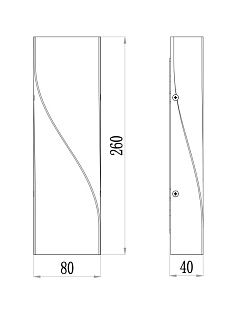 Настенный светильник Maytoni LED Twist O040WL-L11B3K, 11W LED, 3000K, черный