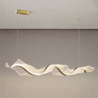 Подвесной светильник LARSERIC L150 150*30*30 см, 1*LED*45W, ImperiumLoft larseric01, Латунь