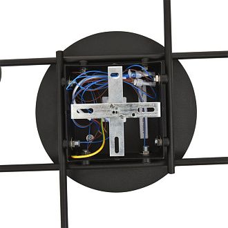Светильник подвесной 87*57*12-12 см, 6*GX53 LED*7W, Lumion Benua LUM8304/6C, черный; золотой