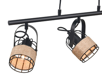 Подвесной светильник 16*66*175 см, 3*E27 черный Vele Luce Extra VL6472P23