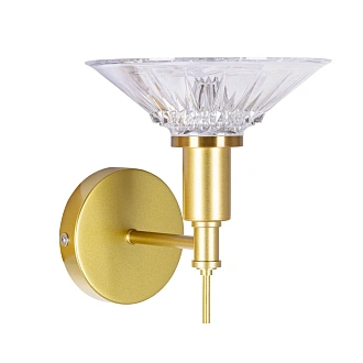 Бра 23**22 см, 1*LED*8W, 4000K, Arte Lamp Alessia A2076AP-1GO, Золото