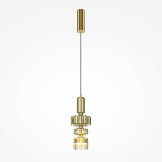 Подвесной светильник 15*15*360 см LED, 12W, 3000К, Maytoni LEVEL MOD253PL-L18BS3K3 латунный