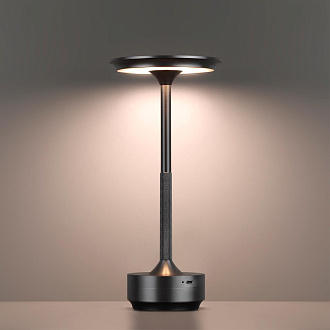Настольная лампа 13*13*28 см, 1 LED*6W, 3000-5700 К, Odeon Light Tet-A-Tet, черный 5034/6TL