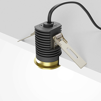 Светильник 4 см, 7W, 3000K, Maytoni Mini DL059-7W3K-BS, латунь, вр 3,5 см