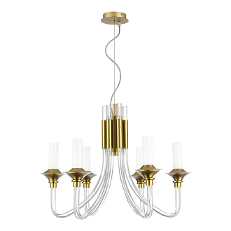 Люстра подвесная 65*49/150 см, 6*E14 ST LUCE Vetrano SL1241.203.06 золотистый