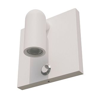 Бра *8,6*8,6 см, *3W, 3000K, Lightstar Omega 200936, Белый