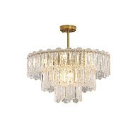 Люстра 60*60*35 см, 9*E14 Gerhort G21136/9BRS+CL, Бронза