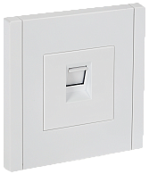 Розетка компьютерная RJ45 кат.5E FP232 белый IEK FORTE&PIANO, FP-K10-1-K01