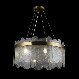 Подвесная люстра Freya Deserto FR5141PL-08BS, диаметр 60 см, латунь