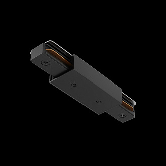 Прямой коннектор питания с вводом питания Maytoni Unity Technical TRA001CB-11B черный