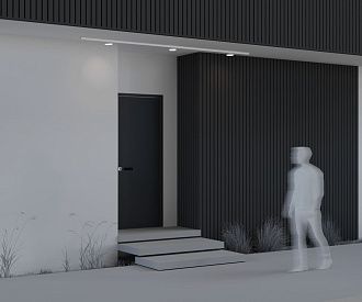 Уличный трековый светильник *12*-5,9 см, *LED*12W, 3000K, Maytoni Outdoor Zon IP O-TR01-1-F-12WW3K, Белый