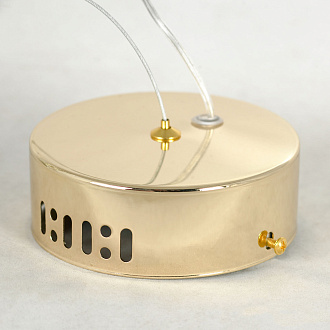 Подвесной светильник Lussole LSP-7064, 12*35 см, блестящее золото