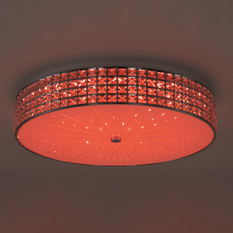 Люстра хрустальная 61 см, 105W, 3000-5500К Citilux Портал CL32410G1 LED RGB с пультом хром