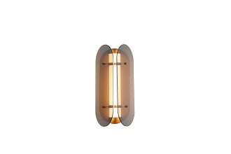 Бра L180 x W190 x H170, мм, 5W 4000K, GD+SMOKY(Золото) NewRgy W24007-1A(SY) GD+SMOKY