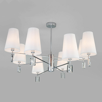 Классическая люстра с абажурами Eurosvet Milazzo 60137/8 хром