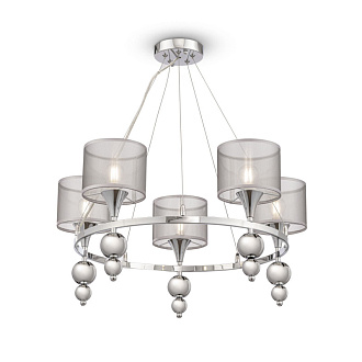 Люстра Freya FR5093PL-05CH, диаметр 63 см, хром