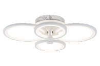 Люстра L550 x W410 x H135, мм, 96W 3000K-6500K, WT (Белый) Rilon 3010/2+2 WT