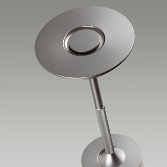 Настольная лампа 13*13*28 см, 1 LED*6W, 3000-5700 К, Odeon Light Tet-A-Tet, никель 5035/6TL